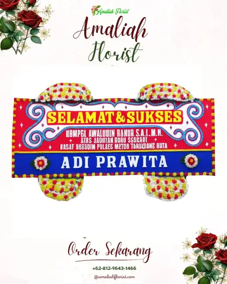 Papan Bunga Ucapan Selamat Sukowidi